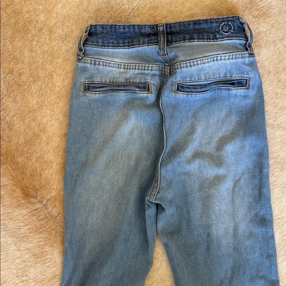 PTCL Women's Flare Jeans in Blue with Dark Pockets size 25 - Picture 8 of 14